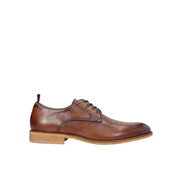 Bata derby homme cuir à lacets ville marron