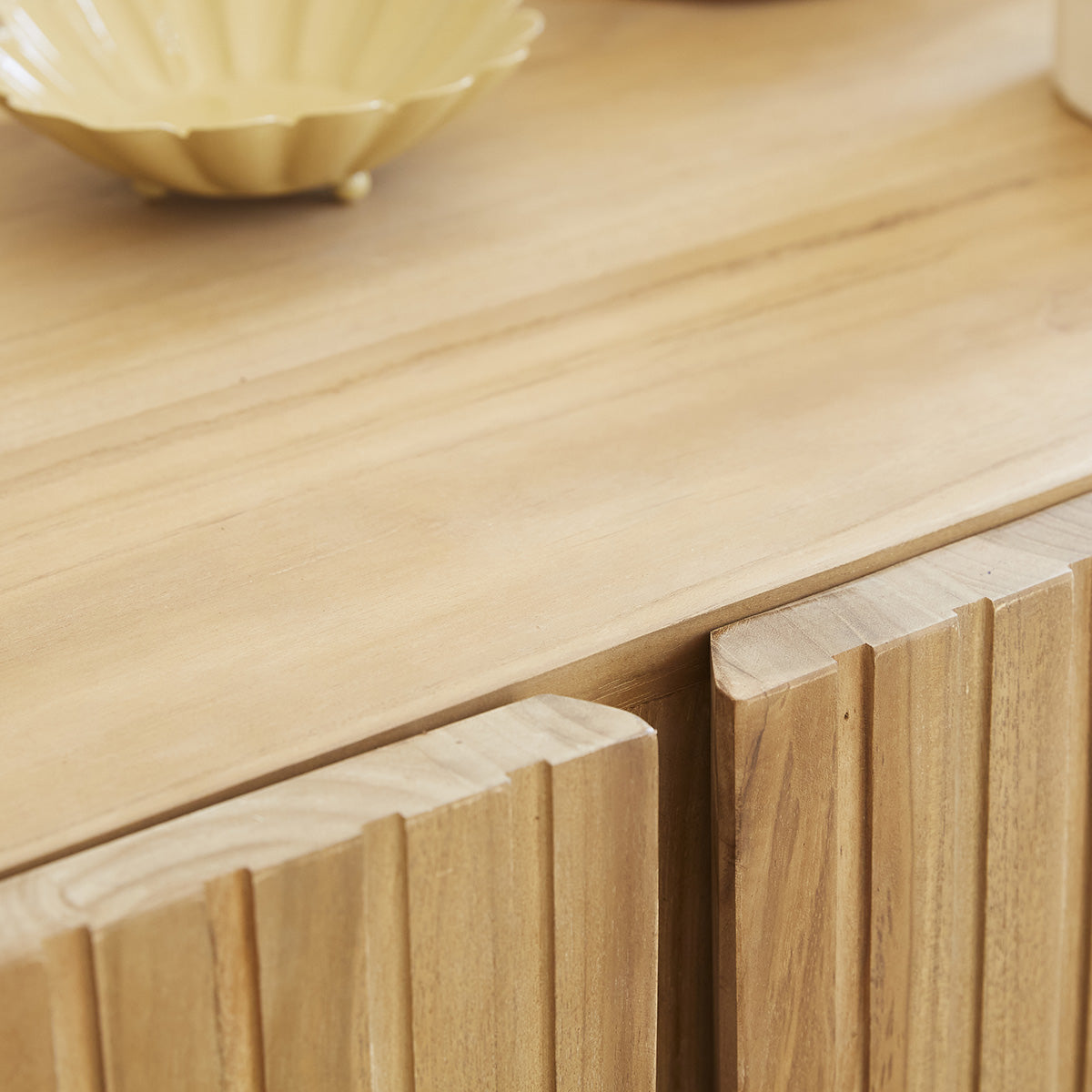 Berah Getah PORTLAND Buffet teck 120 cm rainuré