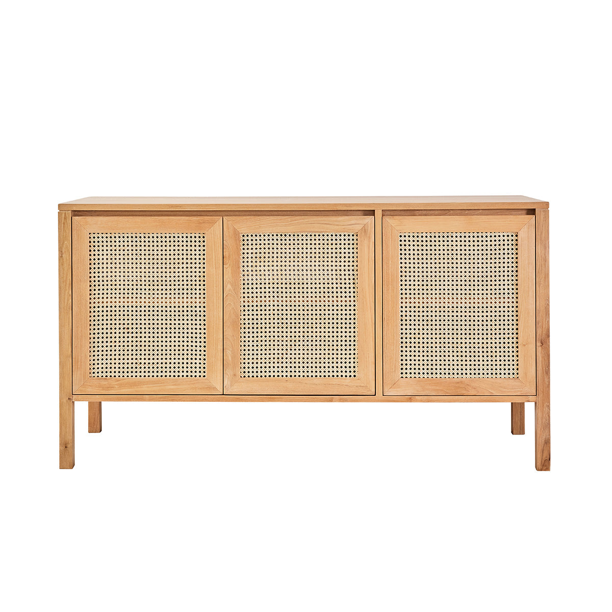 Berah Getah Eliott meuble vasque teck 145 cm cannage