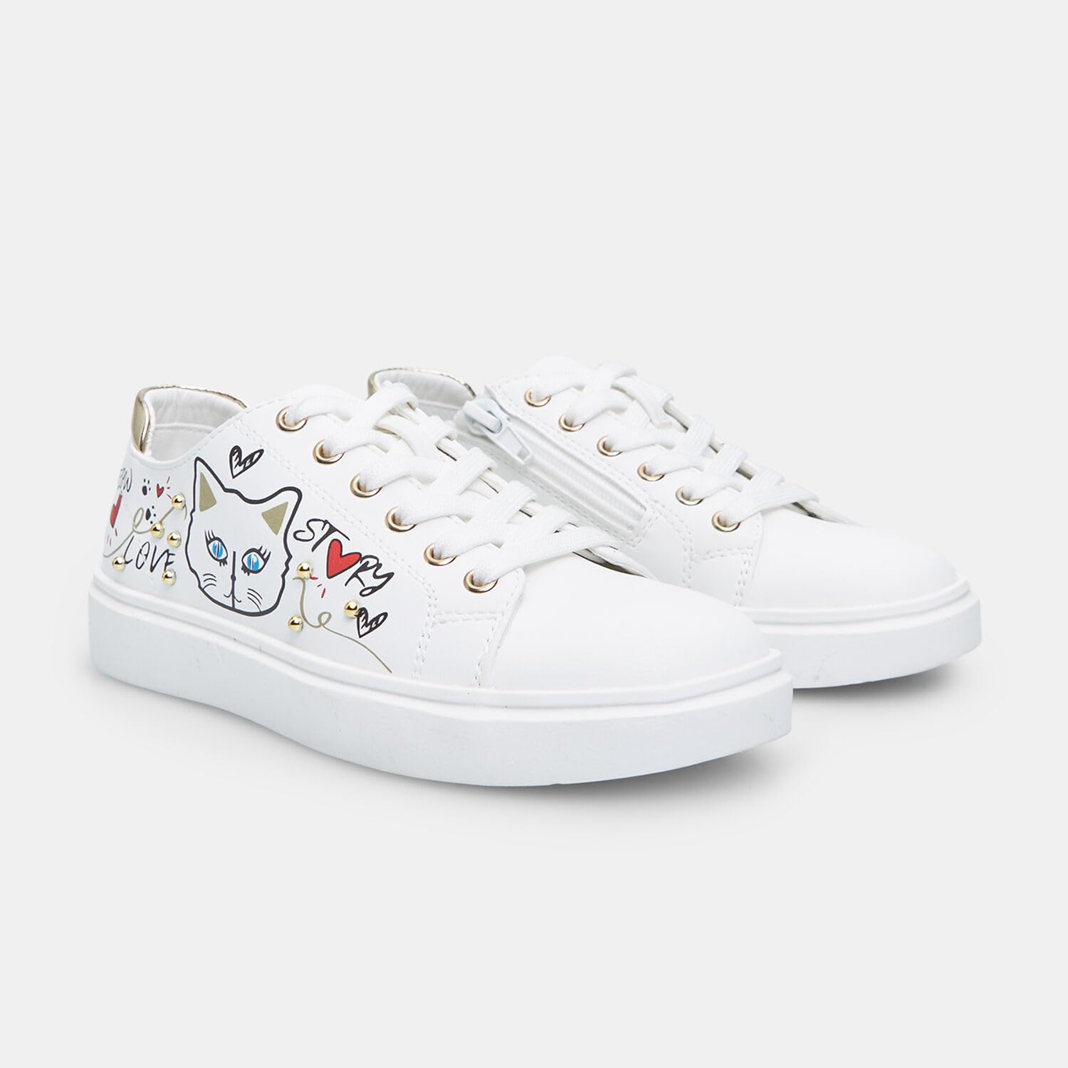 Bata Sneakers fille à motifs basket confortable