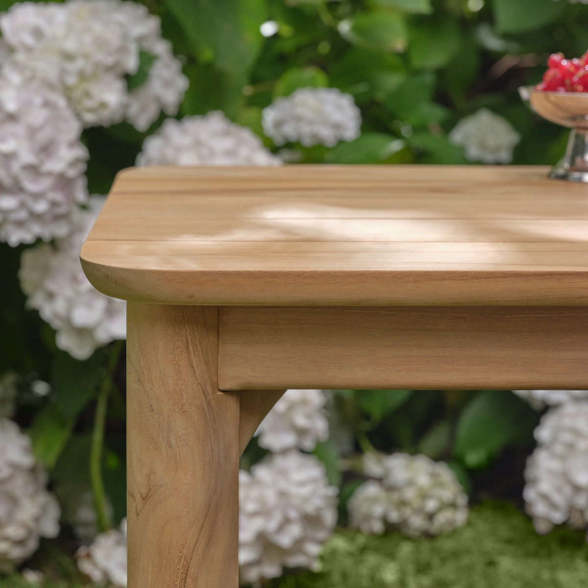Berah Getah PIANA Table d’appoint jardin teck 50 cm