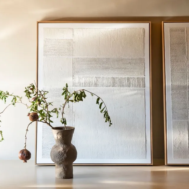 Andrea House Bergen tableau abstrait 80x100 cm neutre
