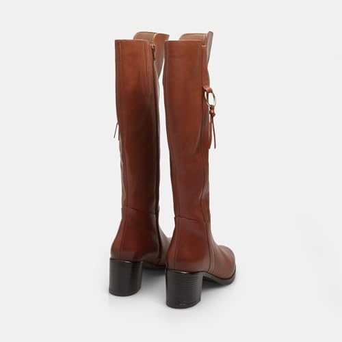 Bata botte cuir femme talon 6 cm élégante