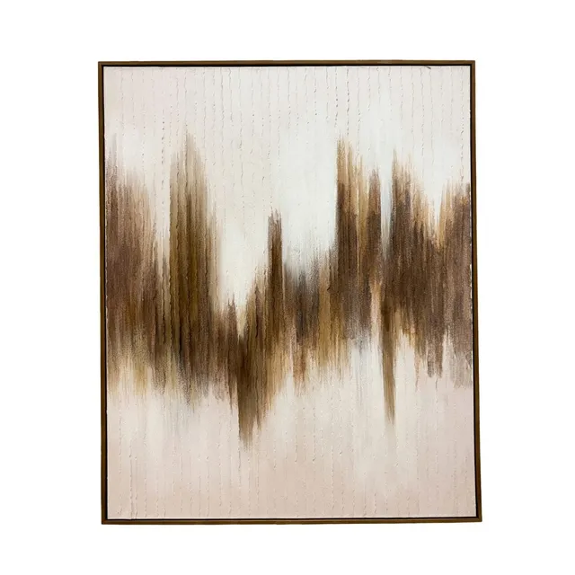 Andrea House Guadalupe tableau abstrait 80x100 blanc