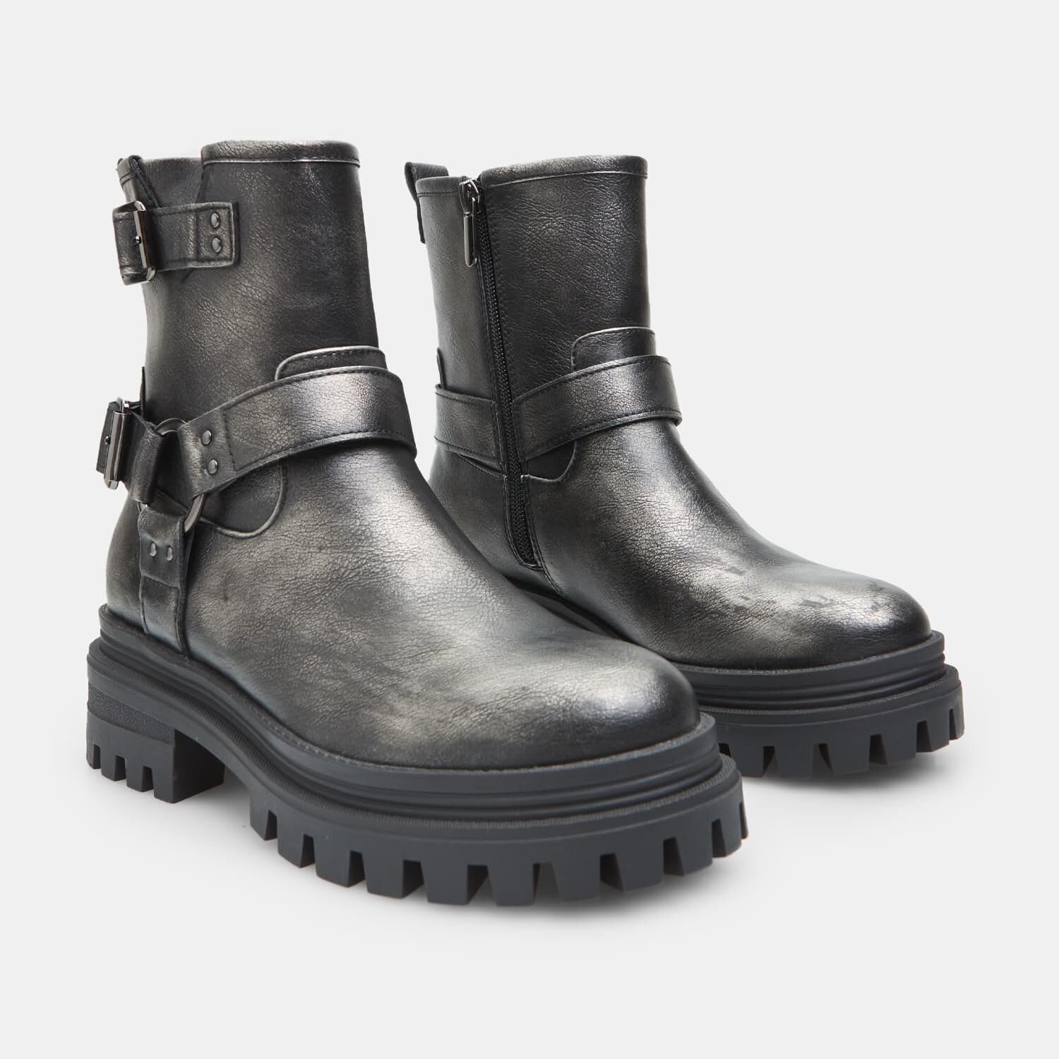 Bata Bottes Femme Semelle Track Bottes Plates Confort
