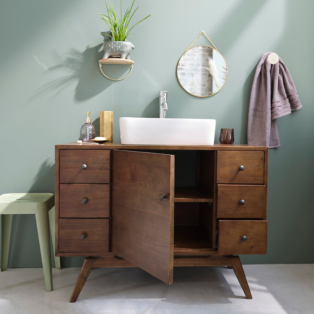 Berah Getah Emile meuble salle de bain mindi 100 cm
