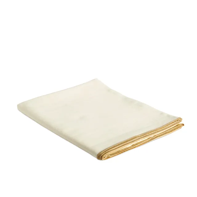 Andrea House nappe lin blanc à bordure 200 cm