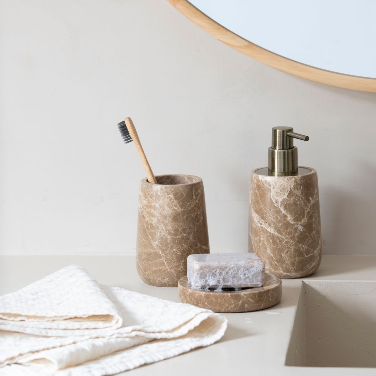 Andrea House Baño porte-savon marron salle de bain