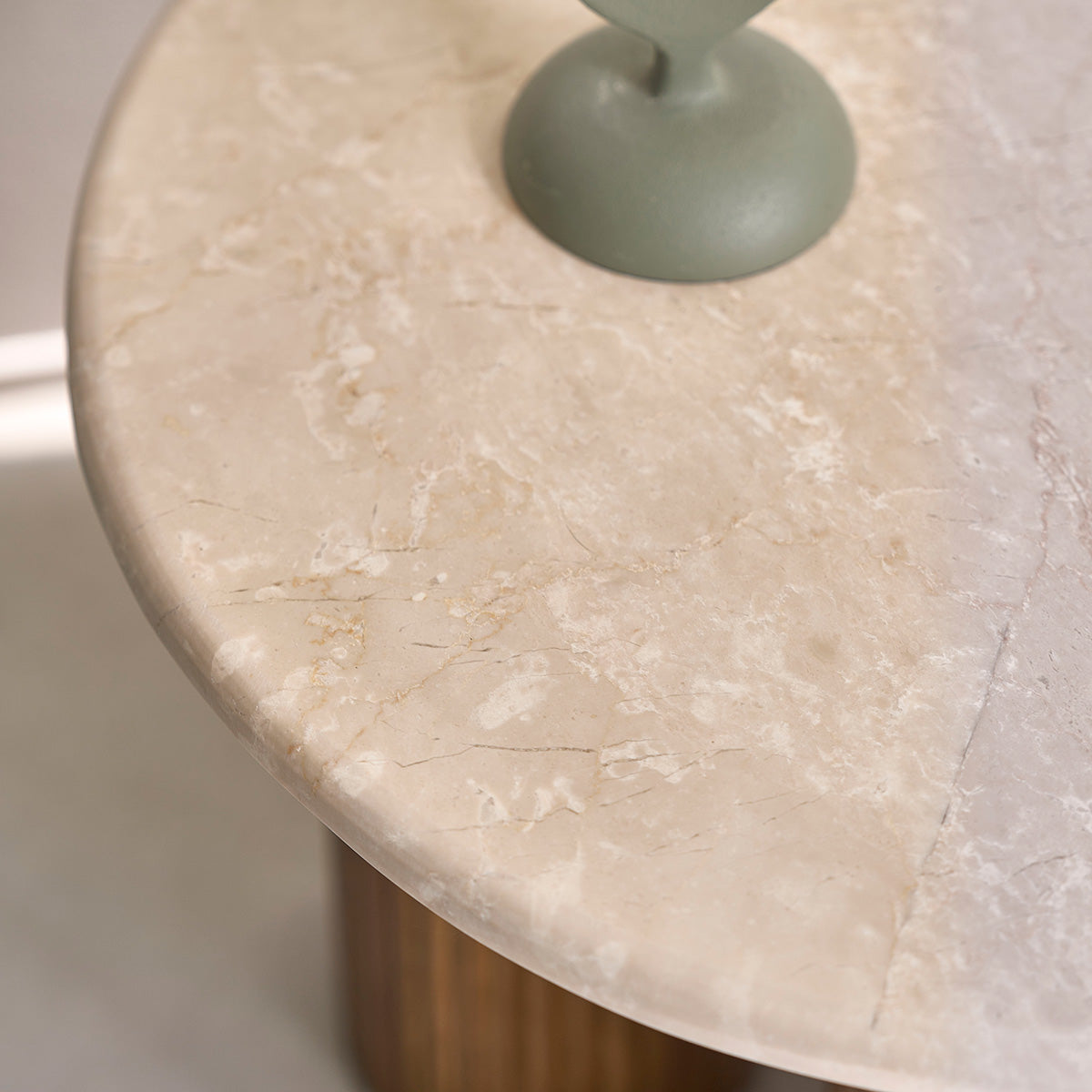 Berah Getah Toscane table appoint ronde marbre