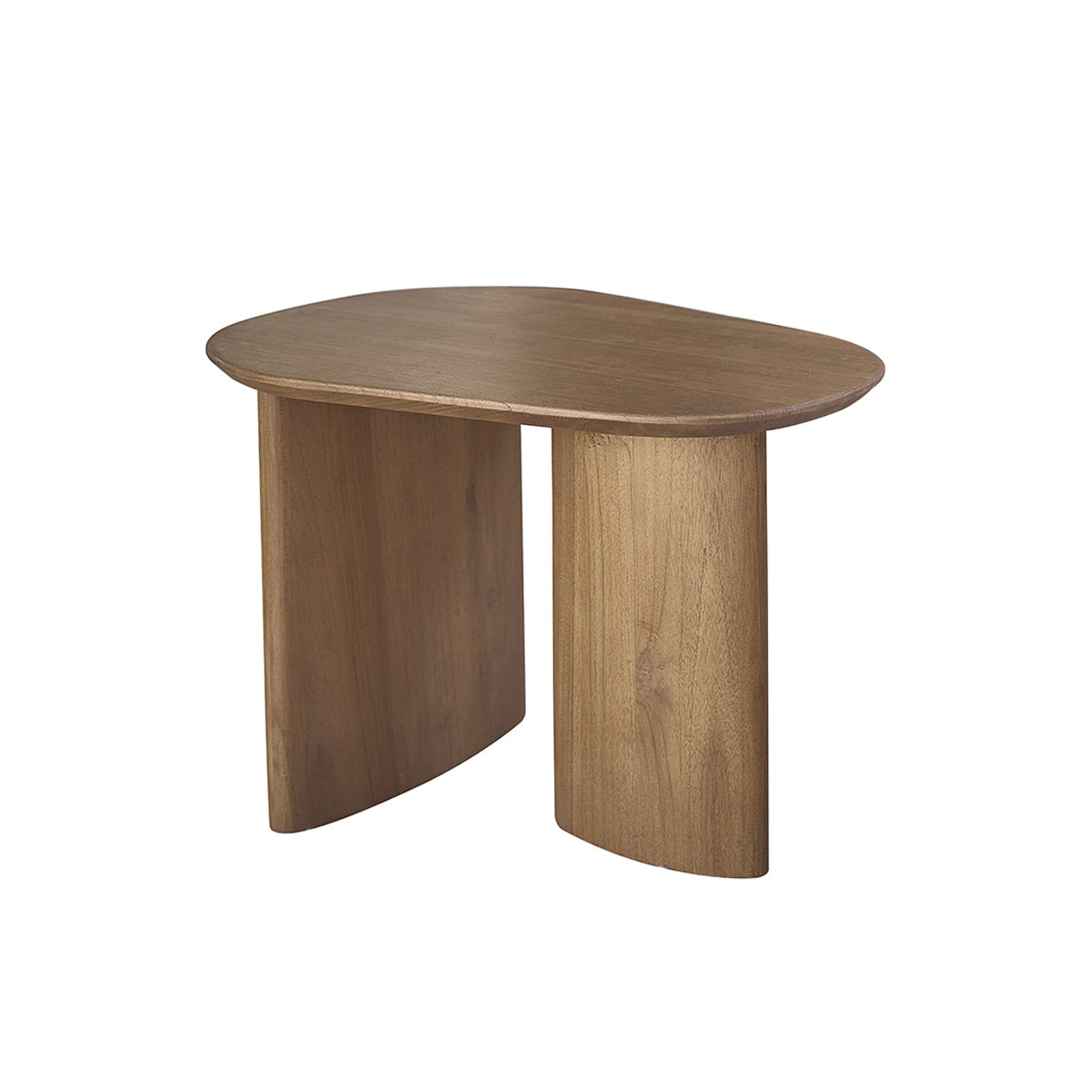 Berah Getah Calma table appoint teck organique ovale