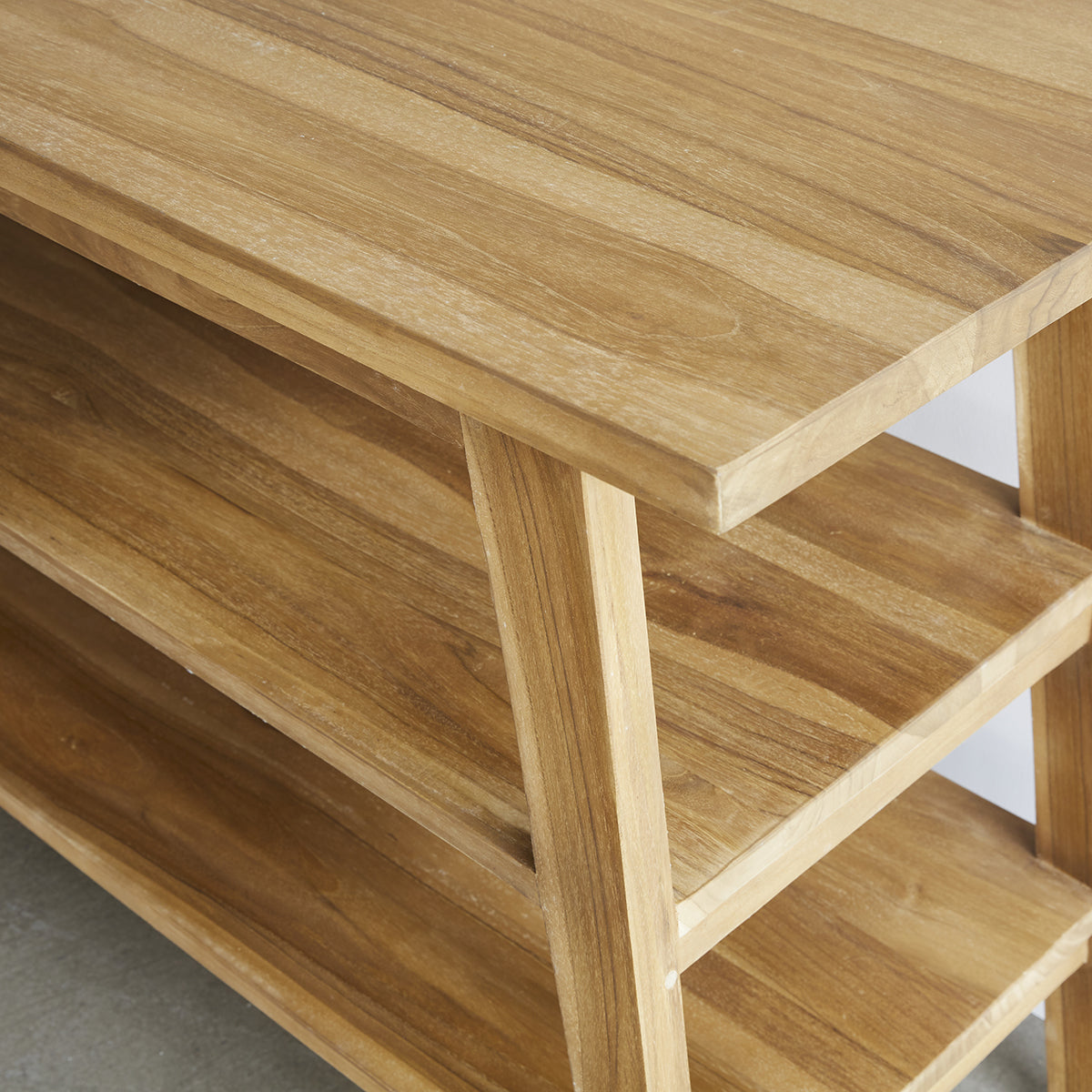 Berah Getah Sara meuble double vasque teck 150 cm 2 planches