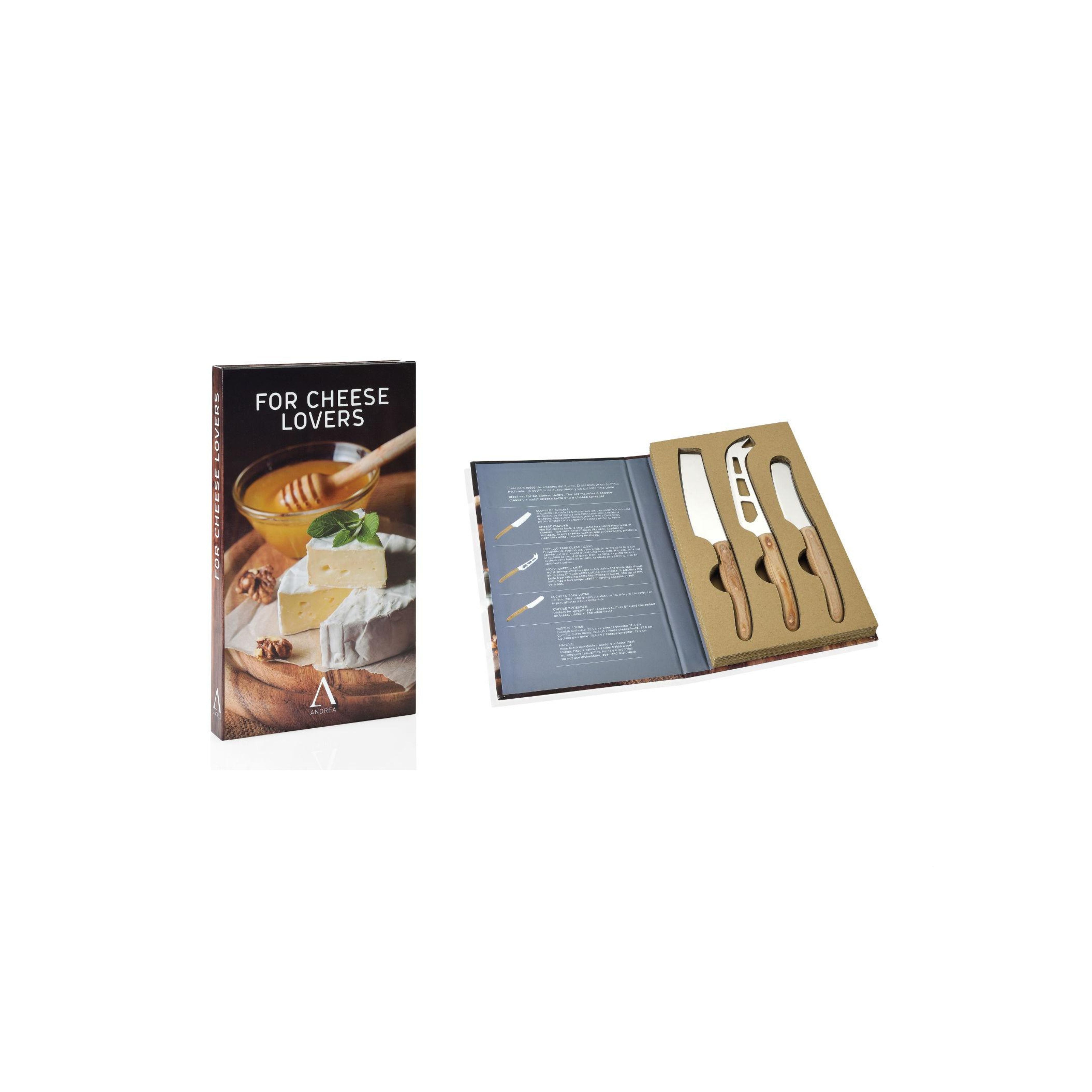 Andrea House set 3 couteaux fromage gourmet cuisine