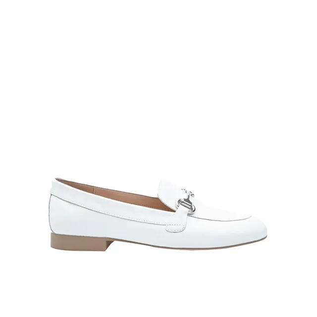Bata Mocassins cuir femme daim doré semelle gomme