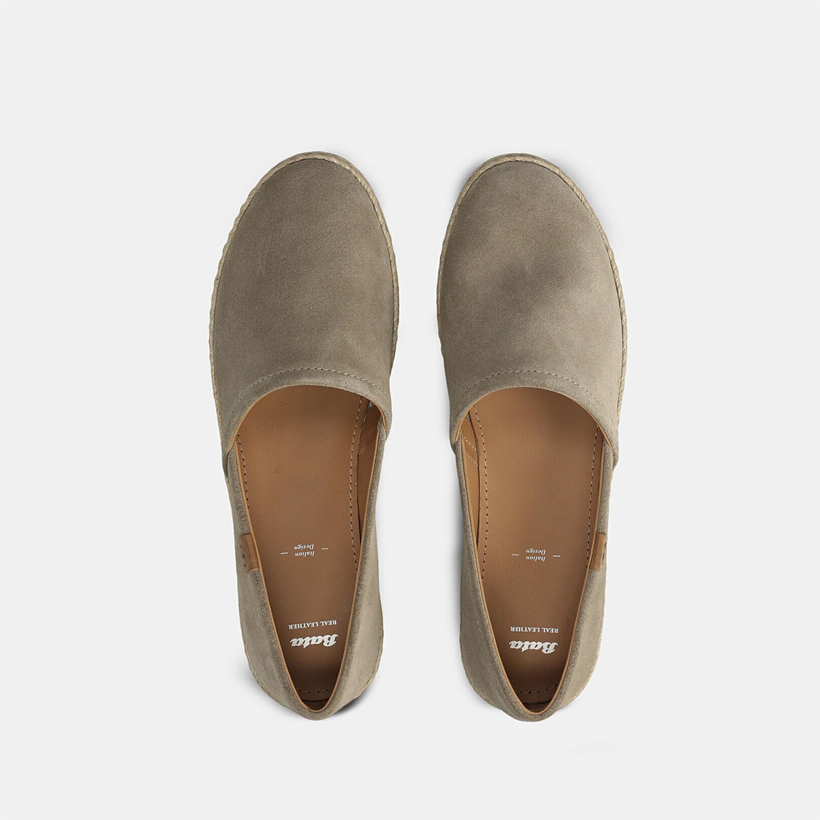 Bata espadrilles daim femme plates été
