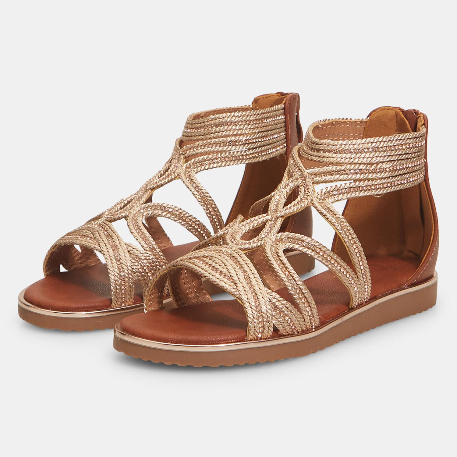 Bata Sandales fille fermeture éclair 33 EU corde