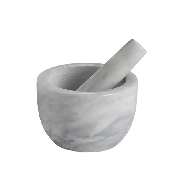 Andrea House Cocina mortier marbre blanc avec pilon