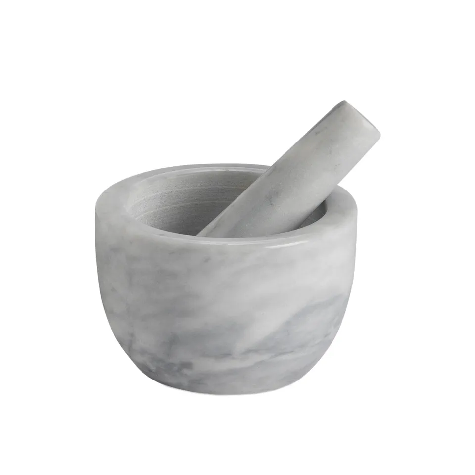Andrea House Cocina mortier marbre blanc avec pilon