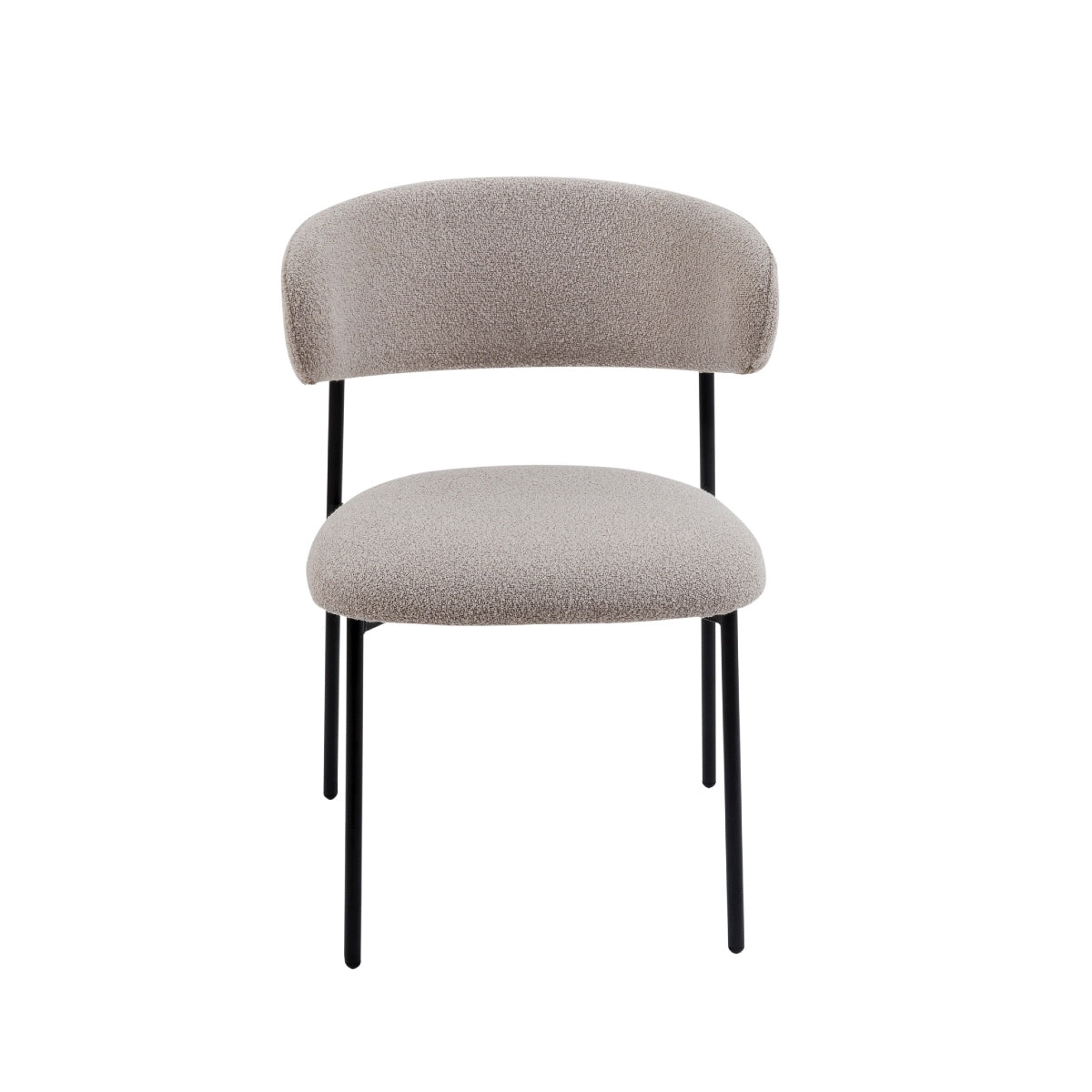 Andrea House Lucy chaise tapissée grise