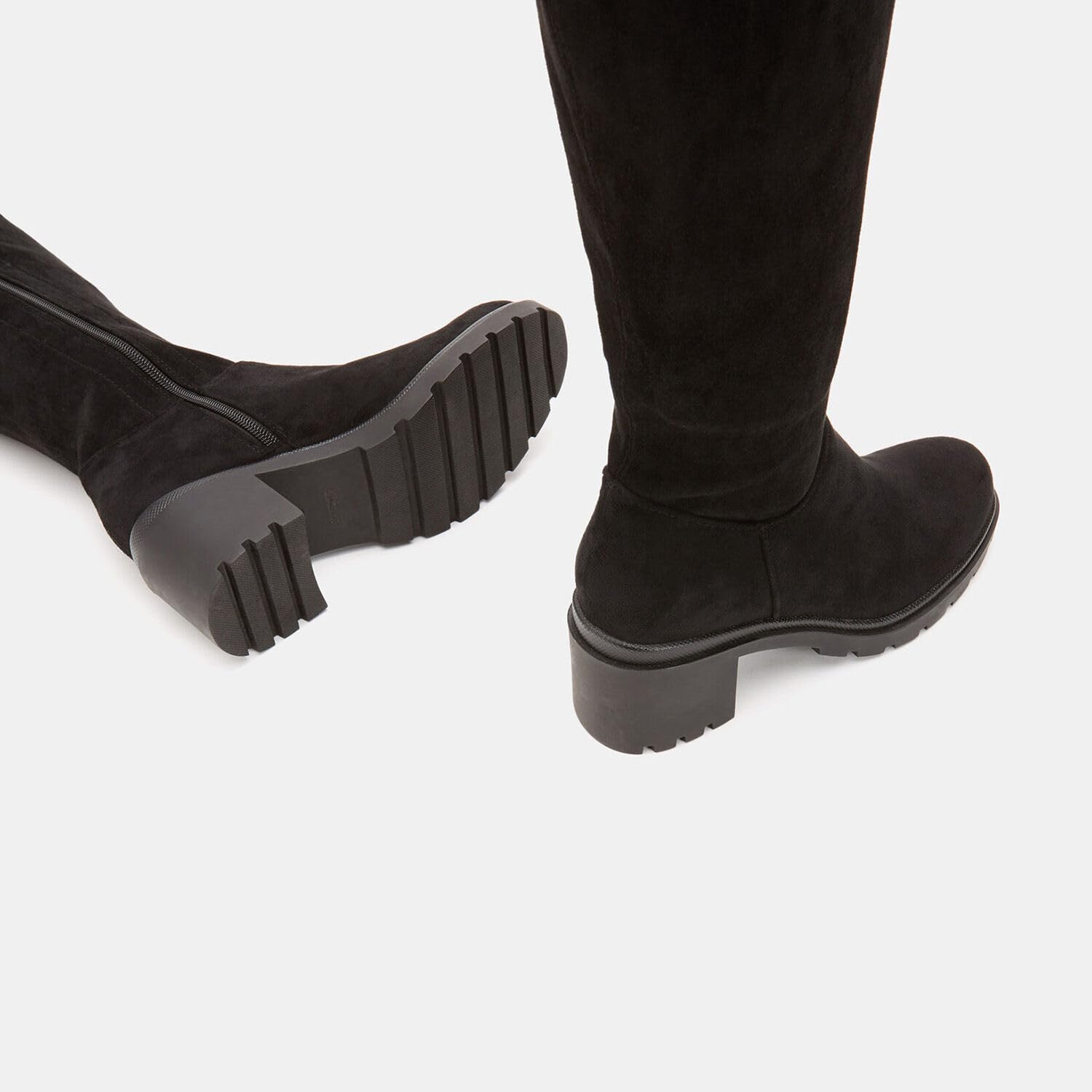 Bata Bottes Cuissardes cuir velours femme