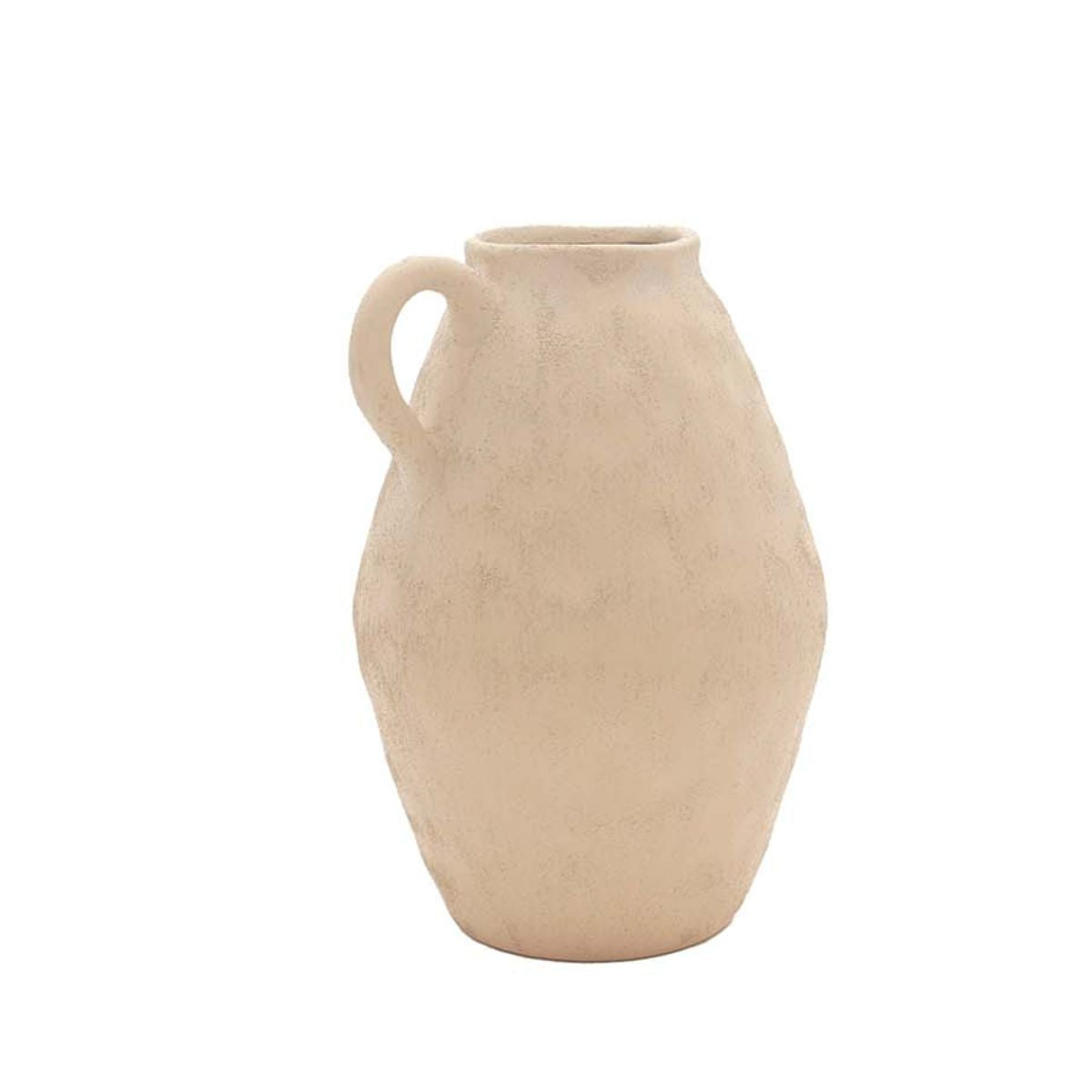 Andrea House Masaka vase grès beige 30 cm