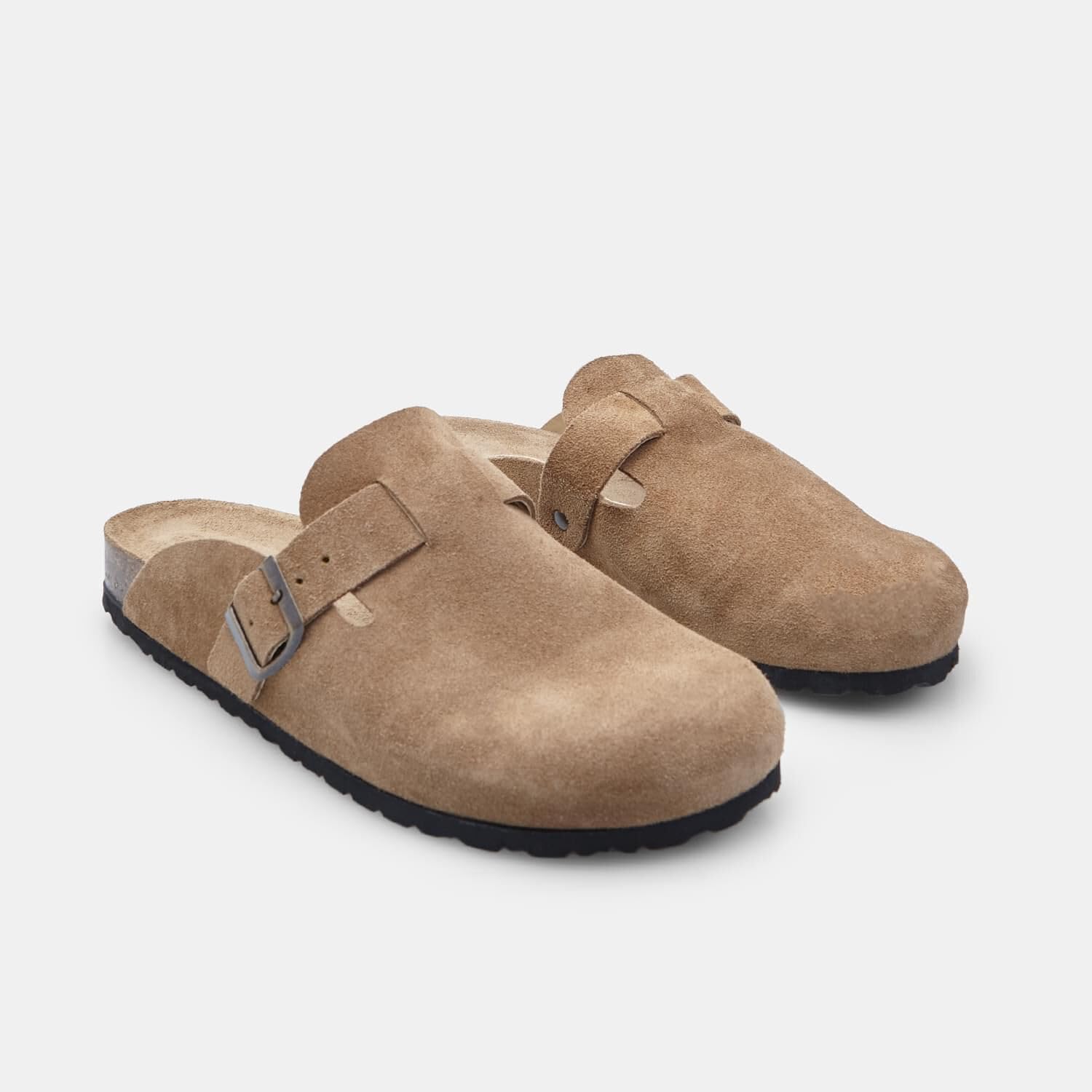 Bata Sandales Mules en suède homme confortables
