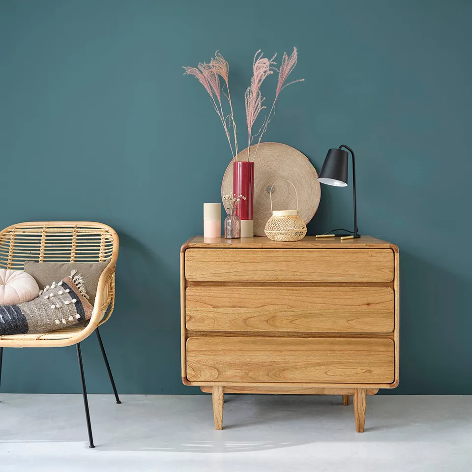 Berah Getah Lison commode mindi 90 cm 3 tiroirs