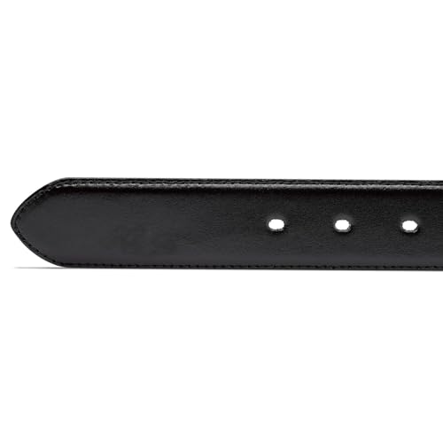 Bata Ceinture homme cuir noir surpiqûres