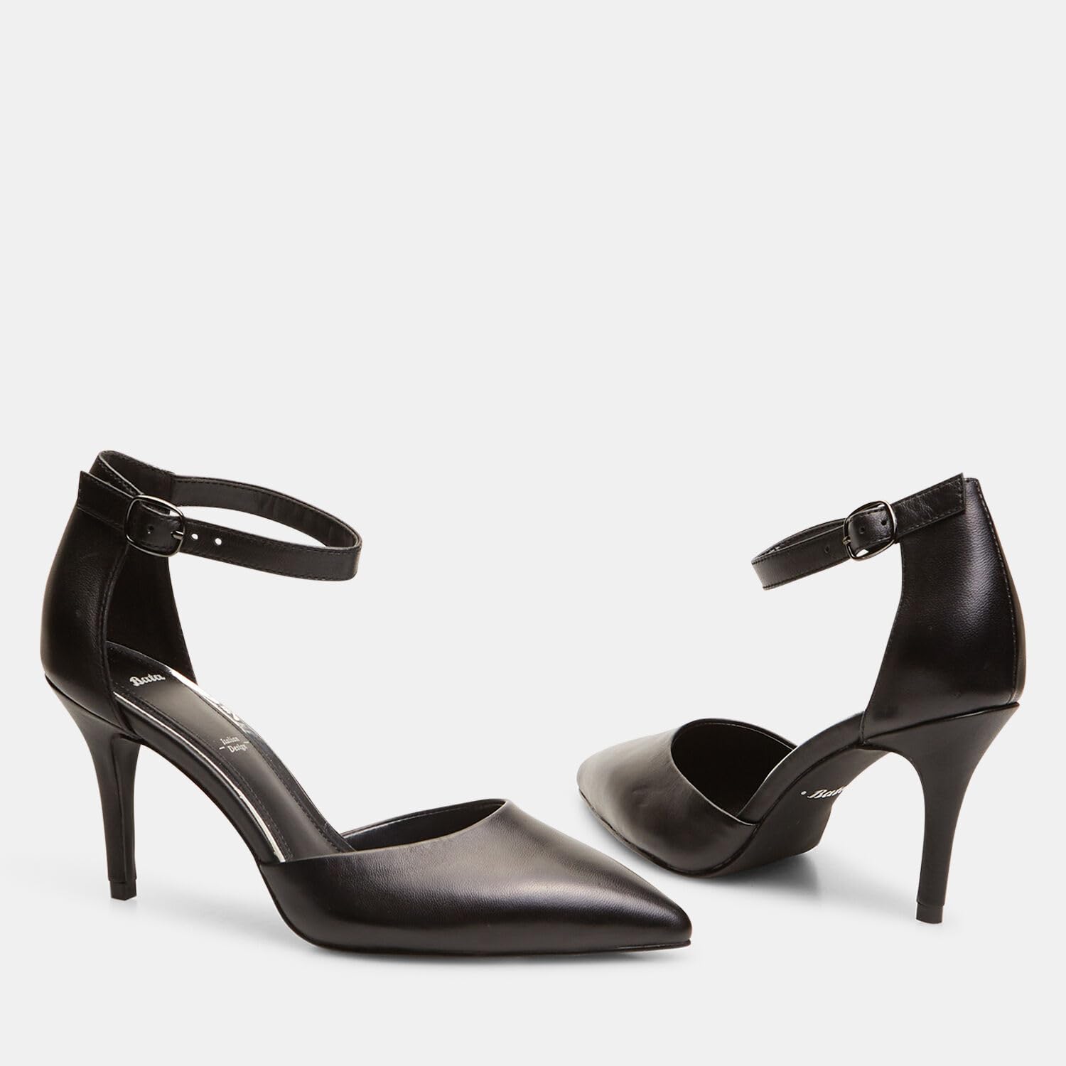 Bata escarpins femme cuir à bride talons