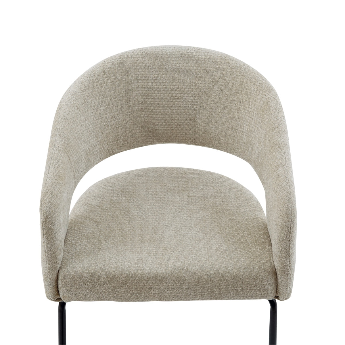 Andrea House Mila chaise moderne tapissée beige