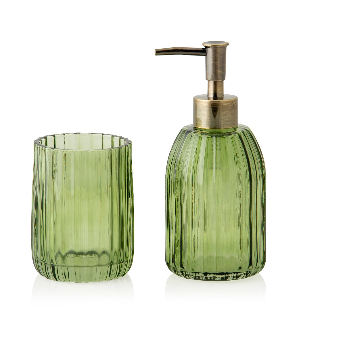 Andrea House Porte-brosse à dents vert verre vintage