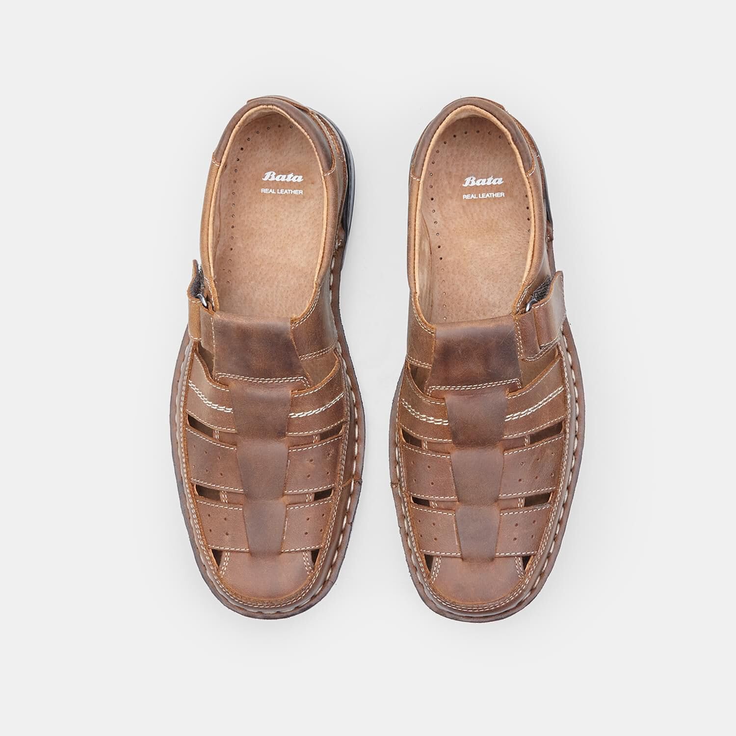 Bata Sandales homme été légères à boucle