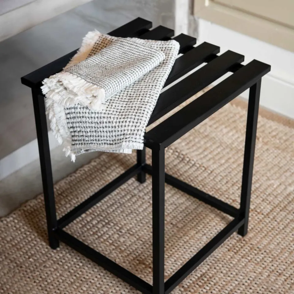 Andrea House Baño tabouret métal noir salle de bain