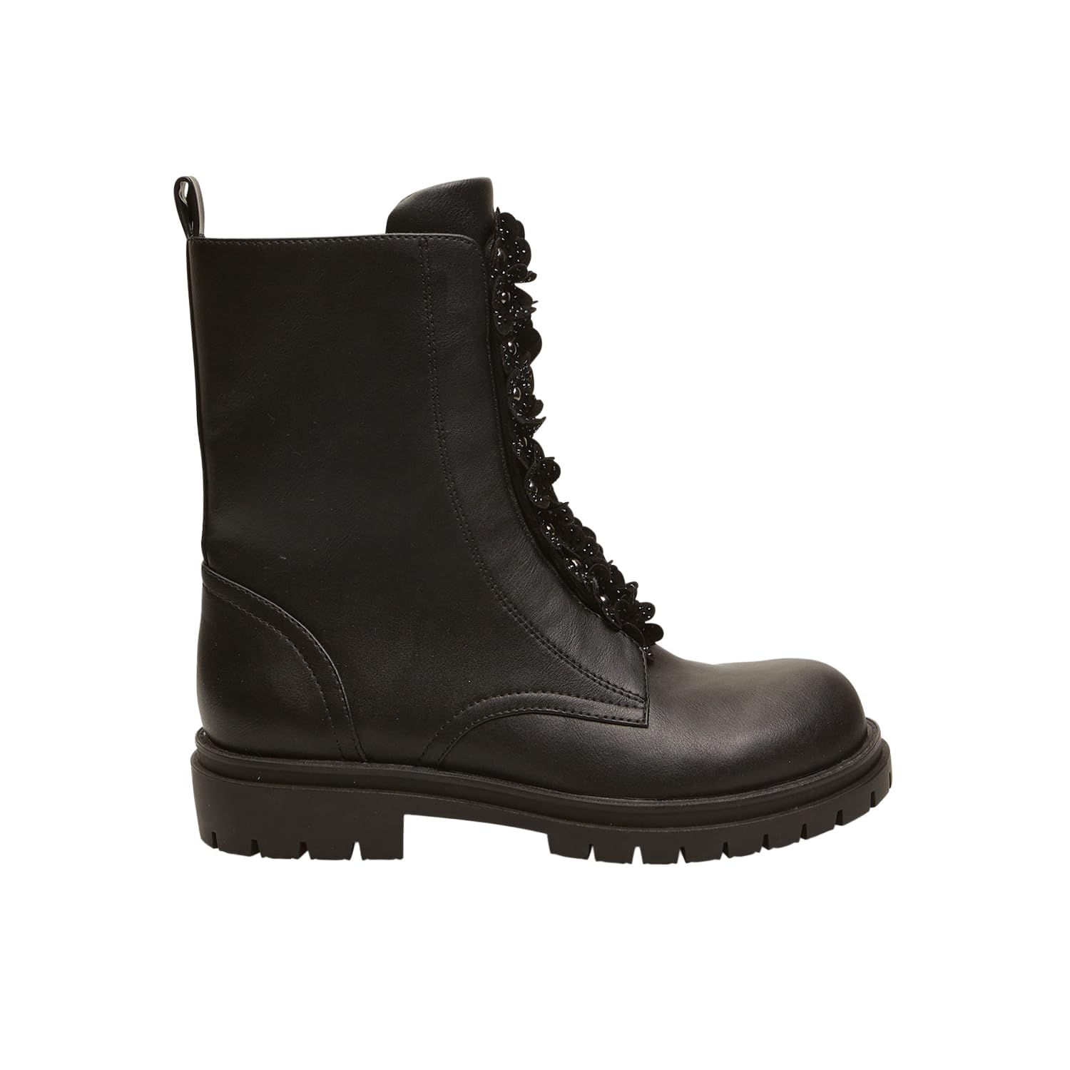 Bata Bottes combat femme applications florales confort