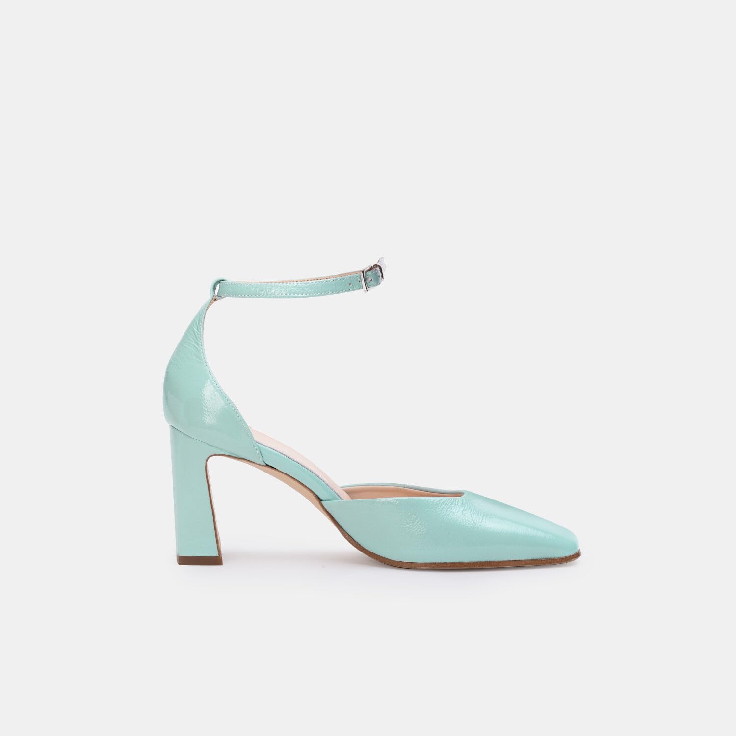 Bata Escarpins femme cuir talon 8 cm bride