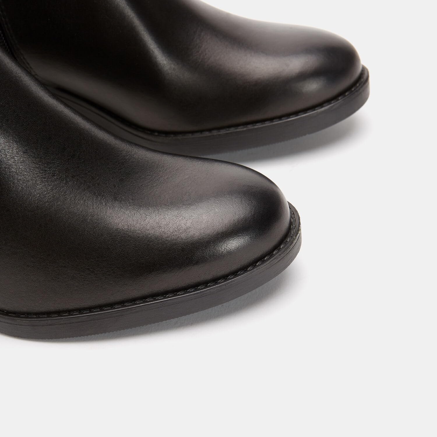 Bata Bottes cuir véritable talon large