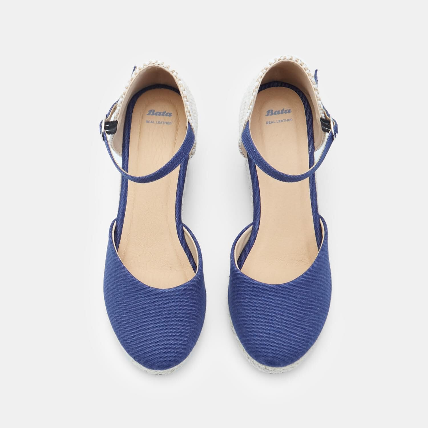 Bata Espadrilles Femme Bleu Légères 38-41