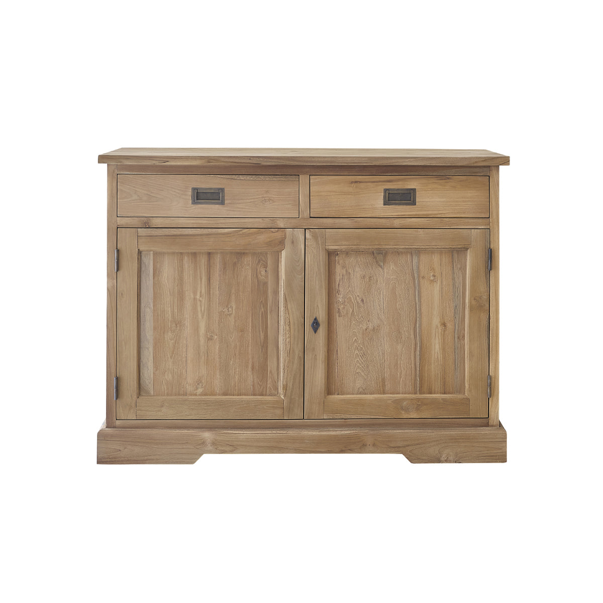 Berah Getah Boston buffet teck massif 120 cm 2 portes