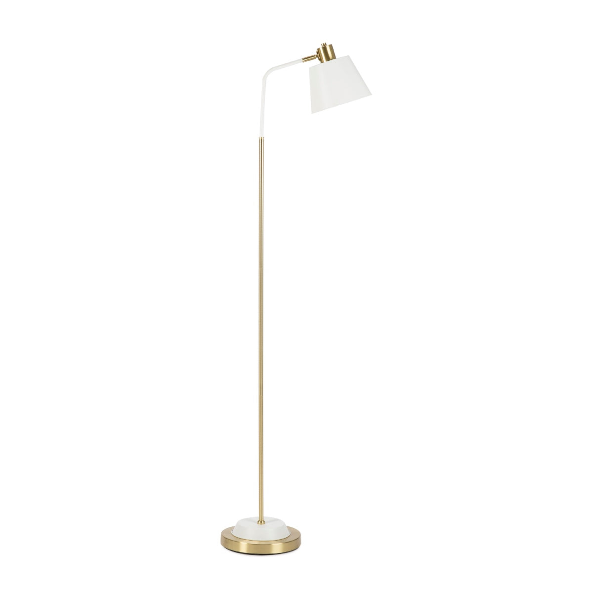 Andrea House lampadaire métal blanc vintage pied