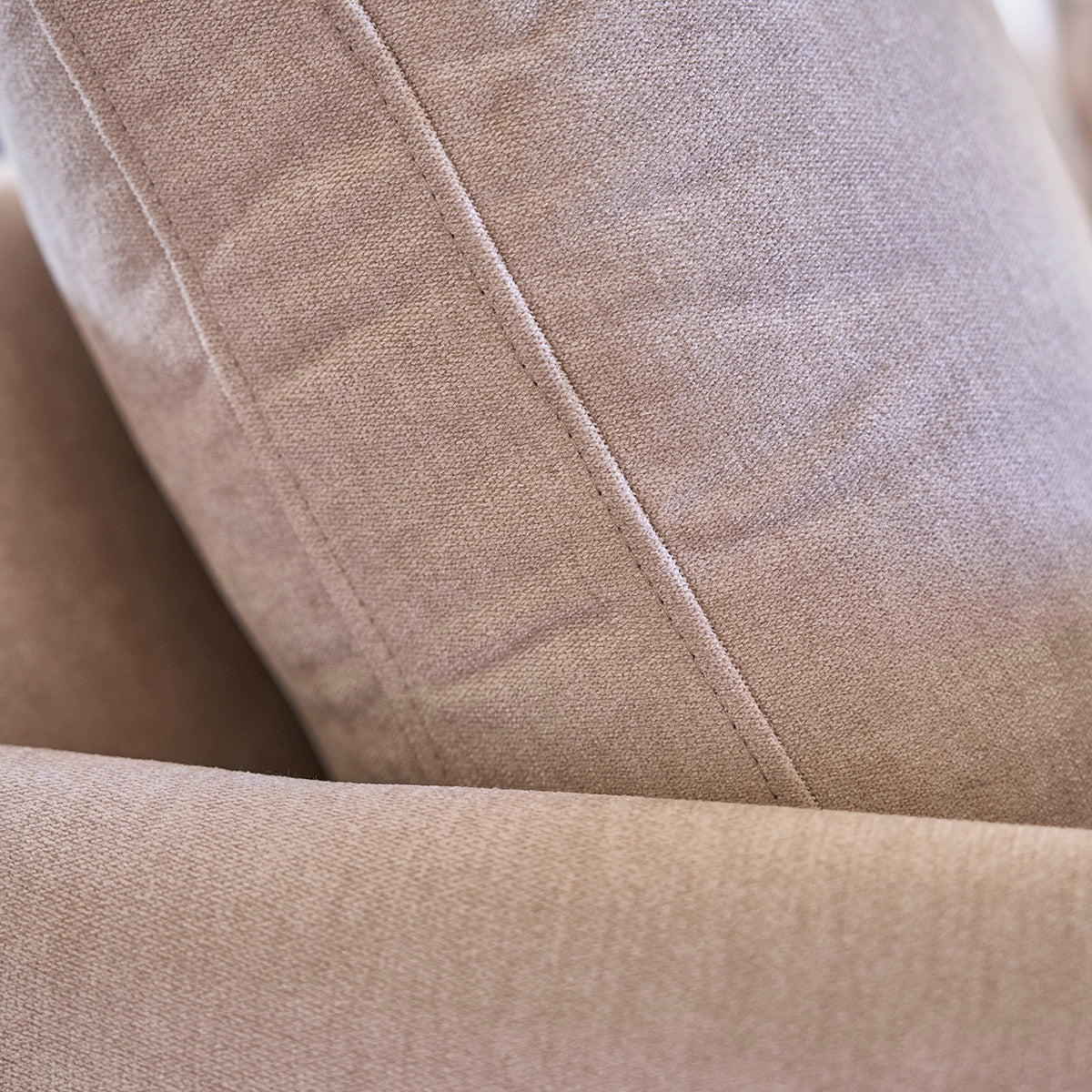 Berah Getah Ondine canapé 3 places velours beige chiné