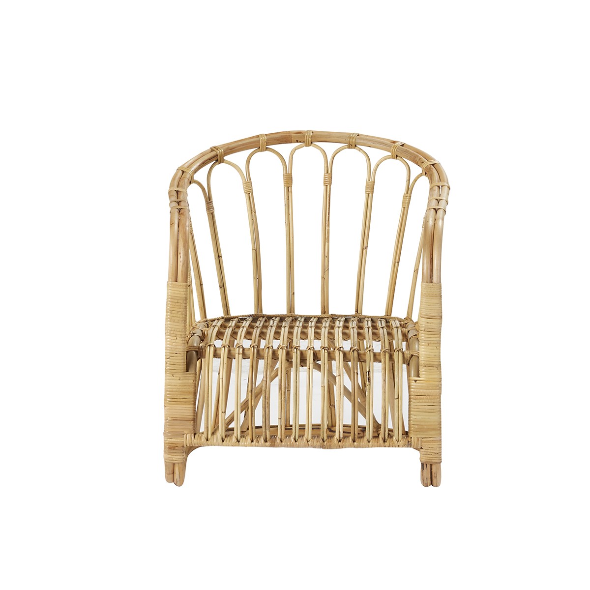 Berah Getah PAOLA fauteuil rotin naturel vintage