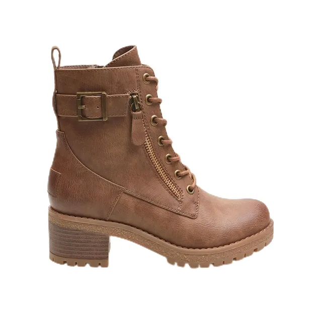 Bata Bottines femme zip boucles boots ville confort