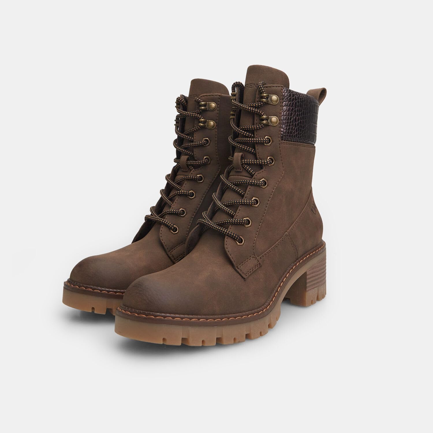 Bata Weinbrenner bottines femme cuir marron talon moyen