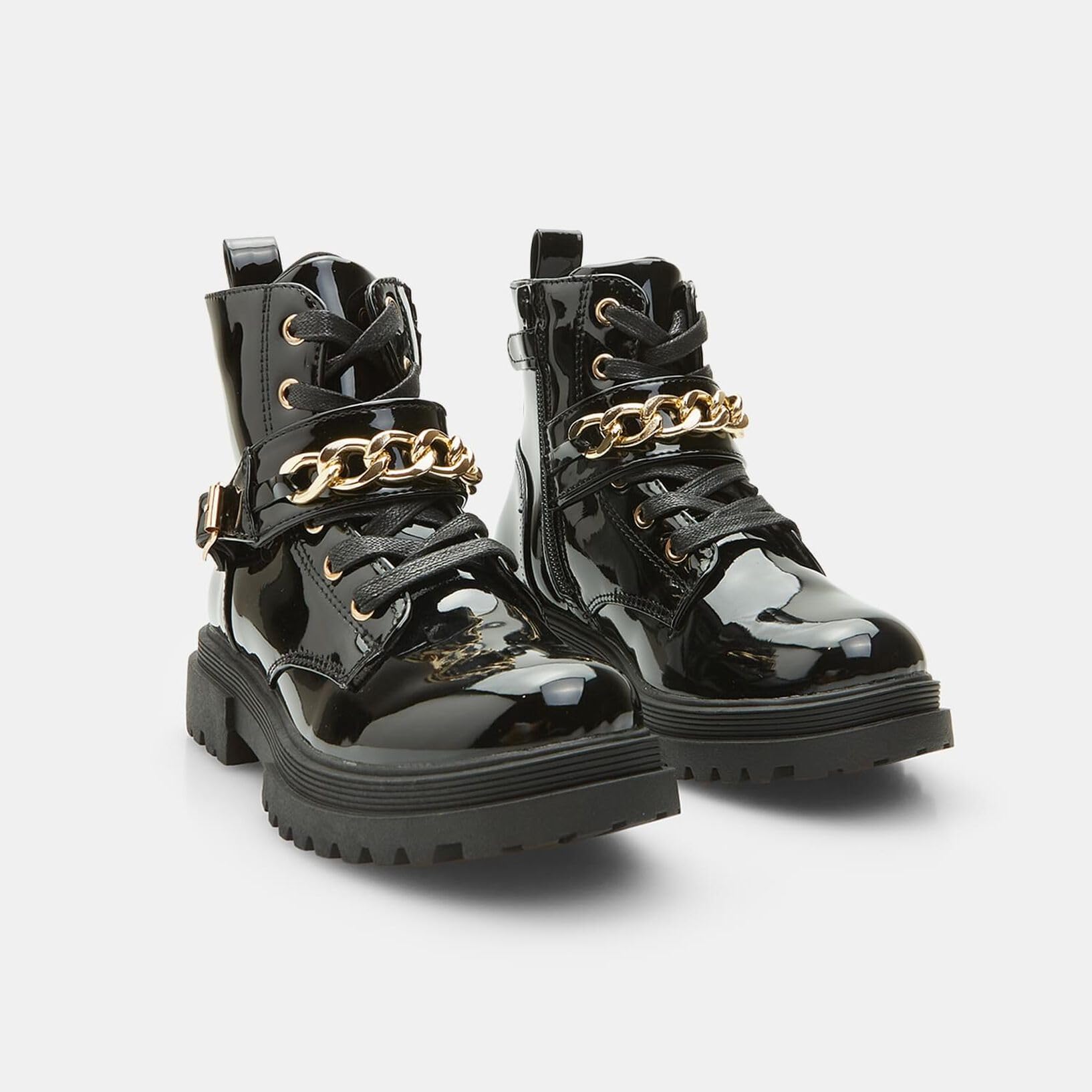 Bata bottines fille chaîne brillantes antidérapantes