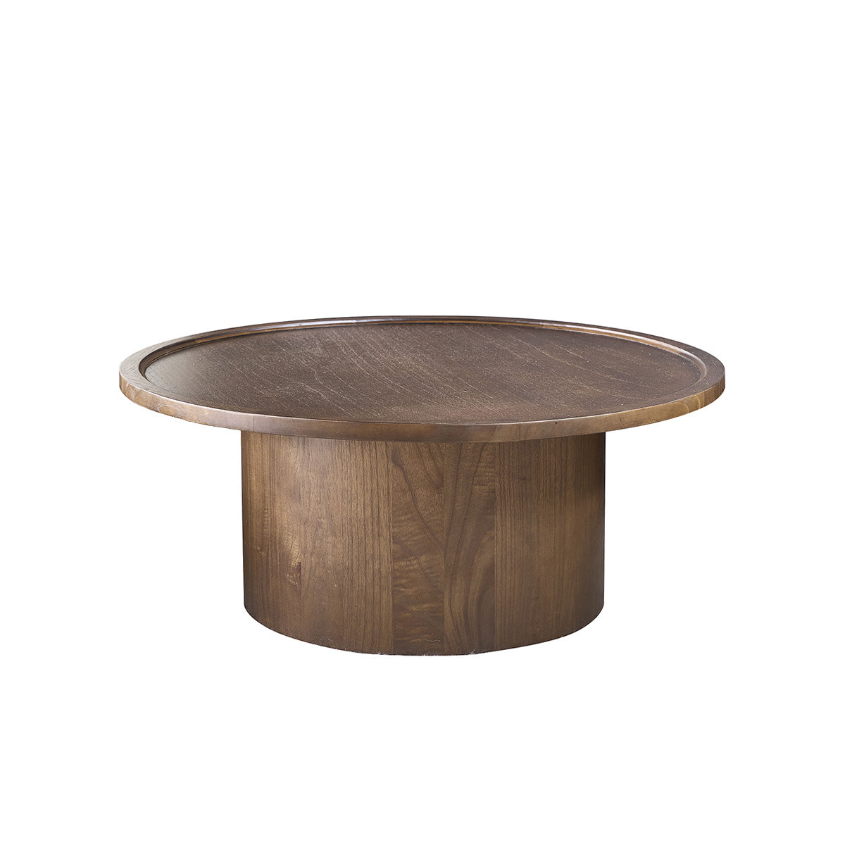 Berah Getah Solène table basse ronde mindi noyer Ø 100 cm