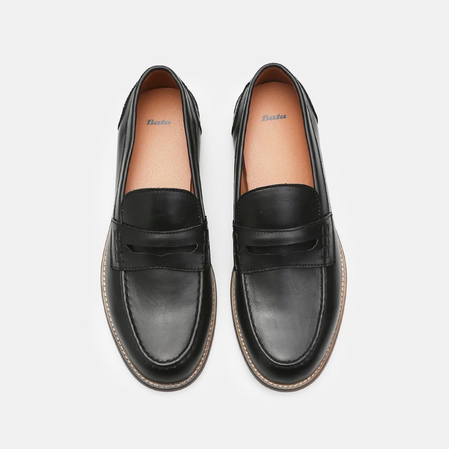 Bata Mocassins homme cuir classique confort