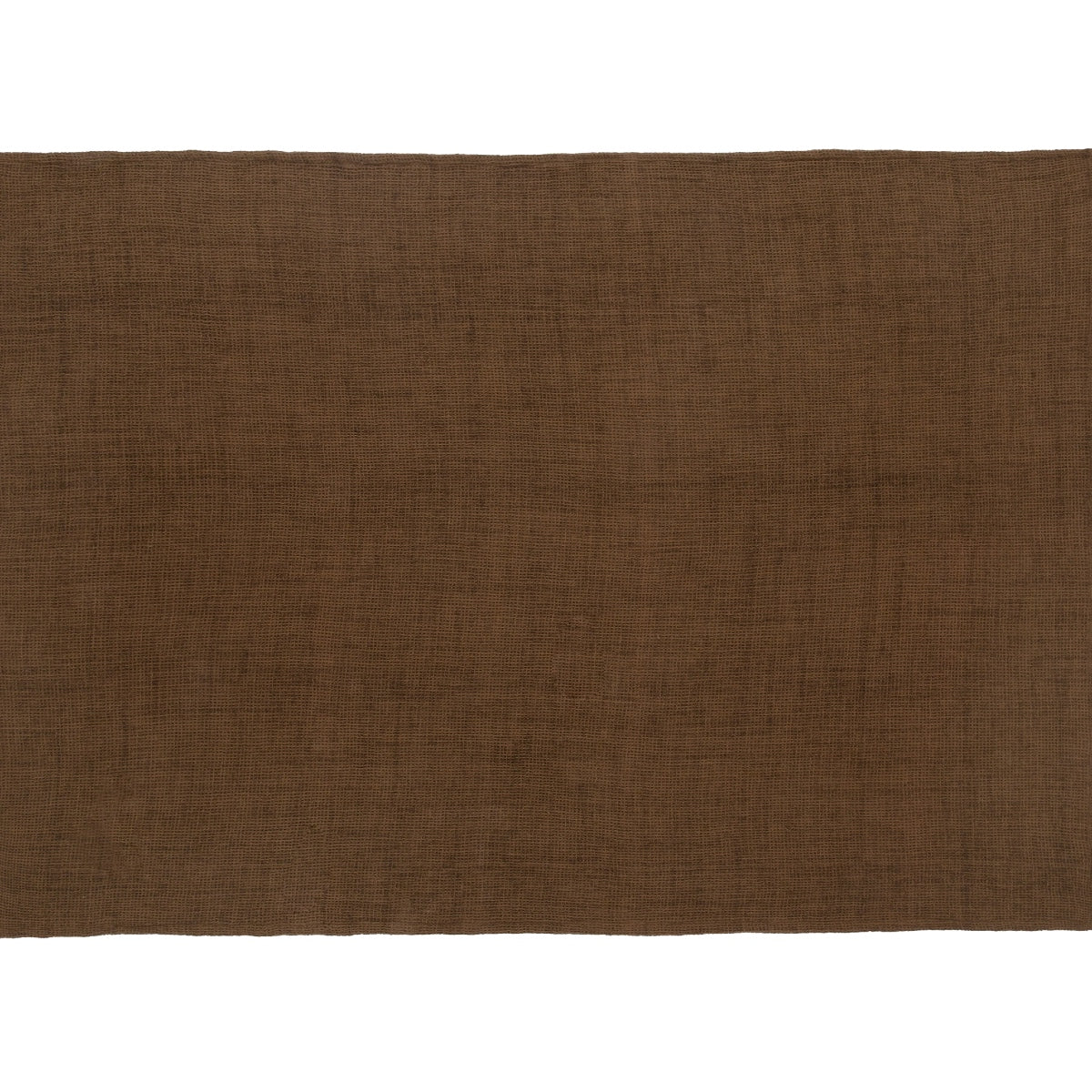 Andrea House Textil plaid coton marron Waffle 130x170