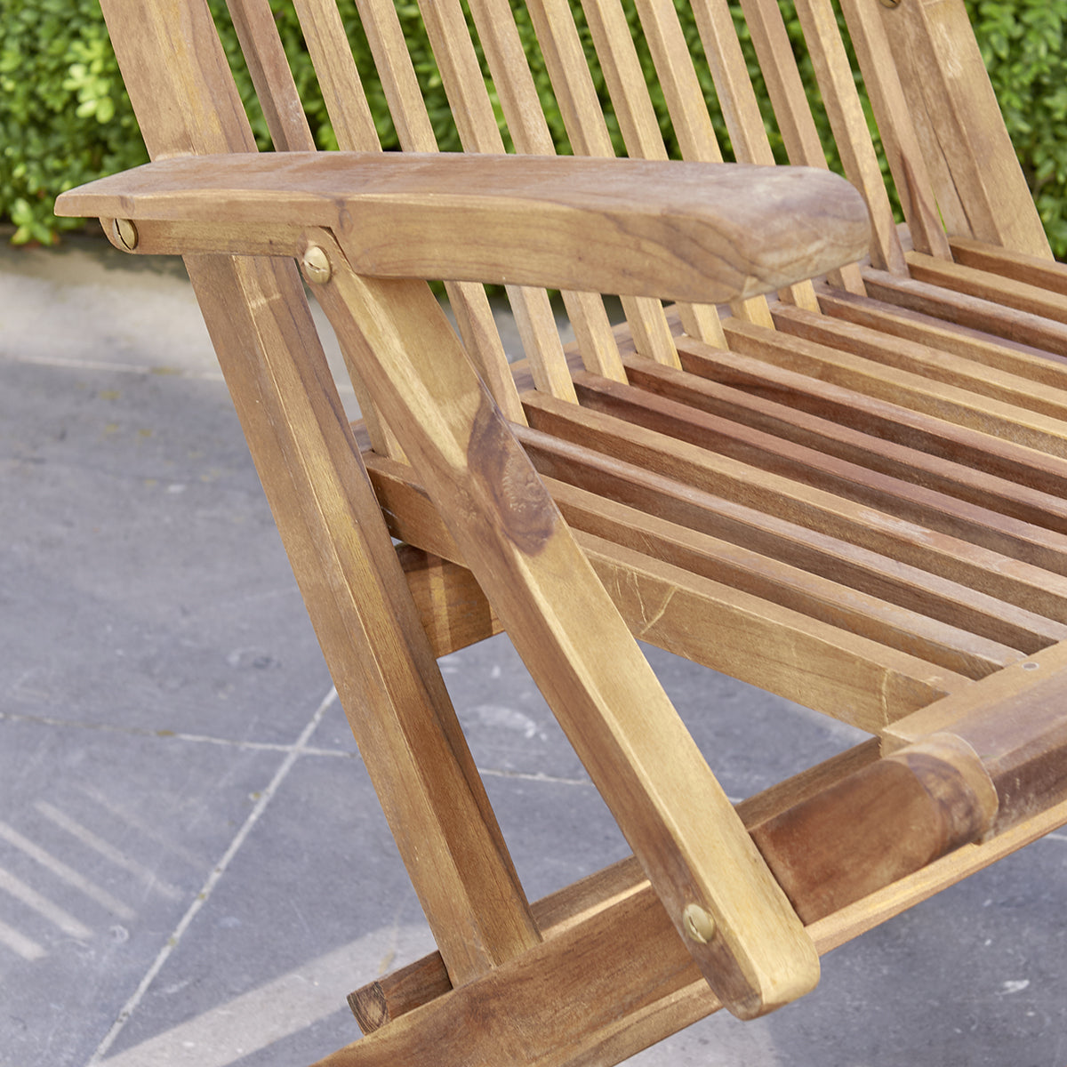 Berah Getah Bali fauteuil jardin teck lot 4 pliant