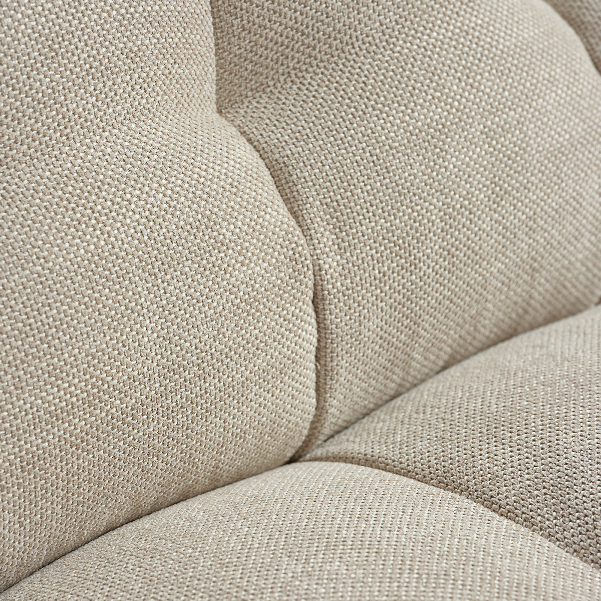 Berah Getah Alphonse canapé 3 places beige chiné 217 cm