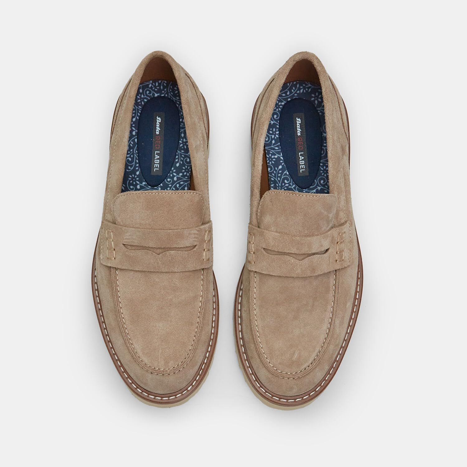 Bata Red Label Mocassins Homme Daim Confort Ville
