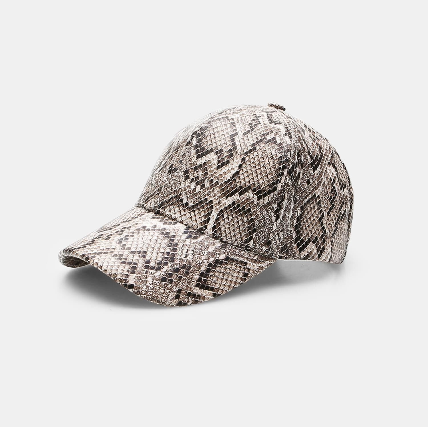 Bata Casquette baseball femme python beige taille unique